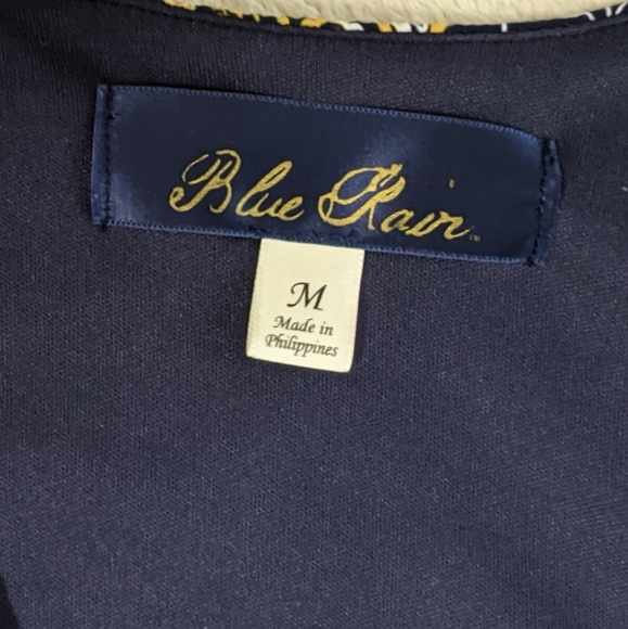 Francesca's Blue Rain Blue Floral Summer Romper, M - Picture 7 of 12